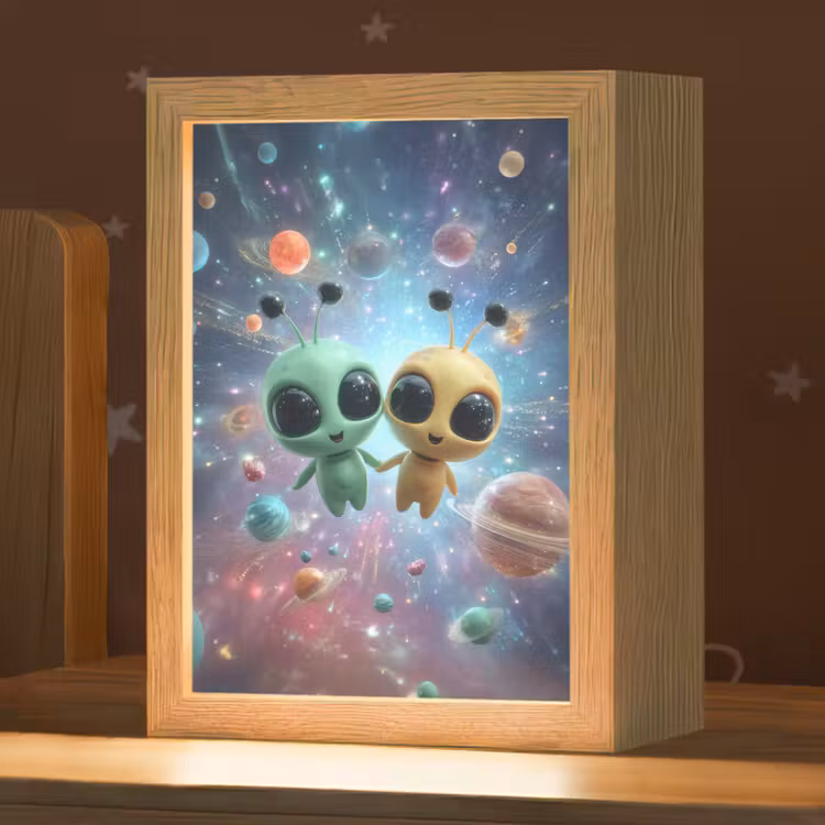 Nachtlampje - Aliens - Ruimte - Planeten — 1
