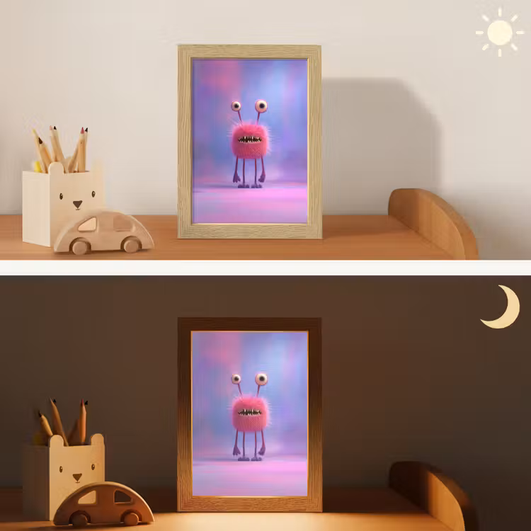 Nachtlampje - Monster - Roze - Paars — 7