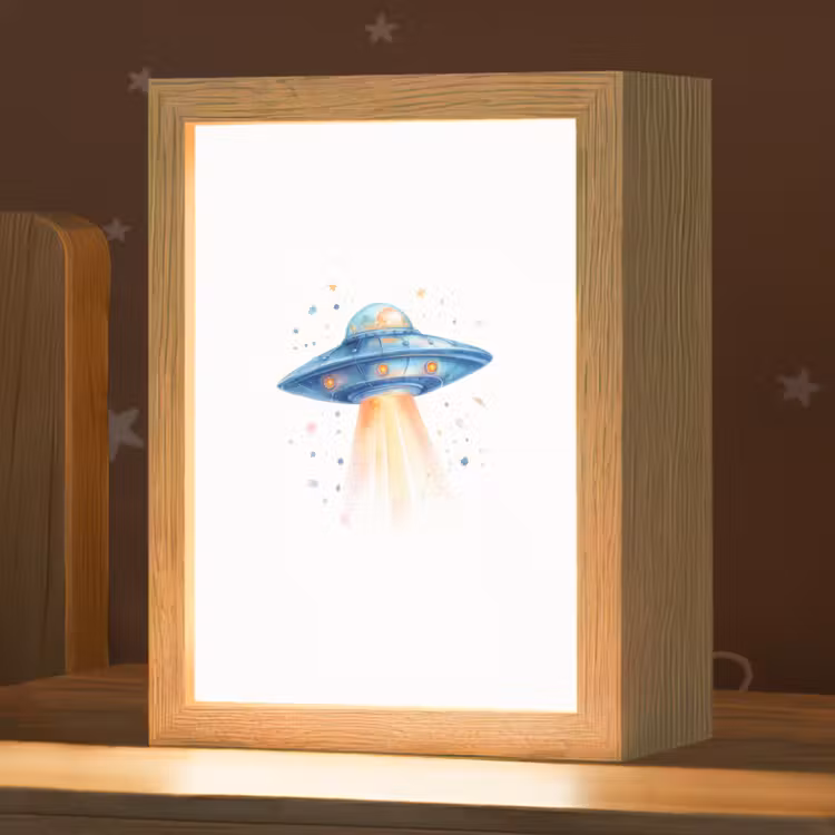 Nachtlampje - Ruimte - Ufo - Sterren — 1