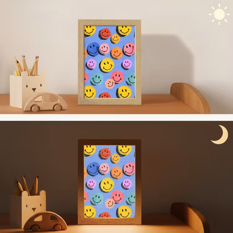 Nachtlampje - Smileys - Kleurrijk — 7