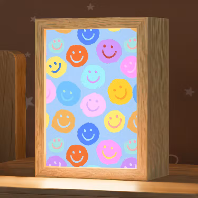 Nachtlampje - Smileys - Kleurrijk - Grappig — 1