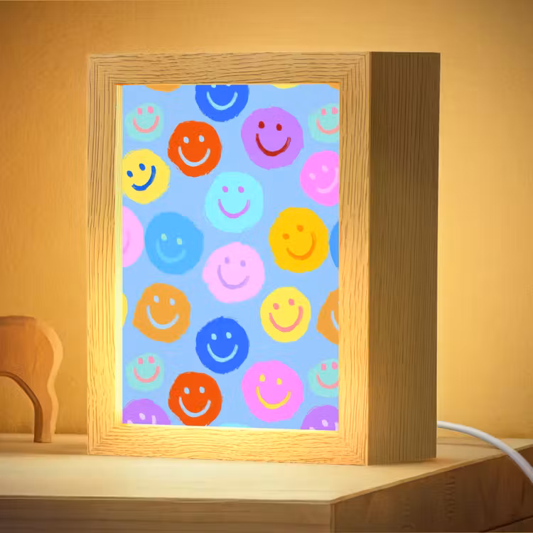 Nachtlampje - Smileys - Kleurrijk - Grappig — 4