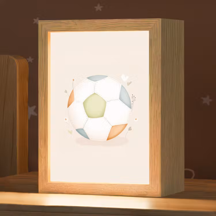 Nachtlampje - Voetbal - Rond - Pastel — 1