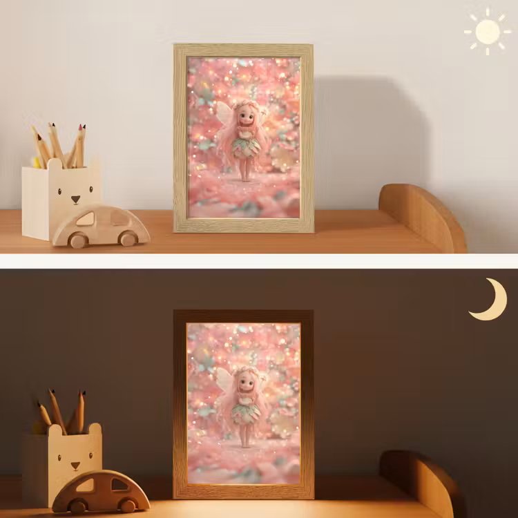 Nachtlampje - Fee - Bloemen - Roze — 7