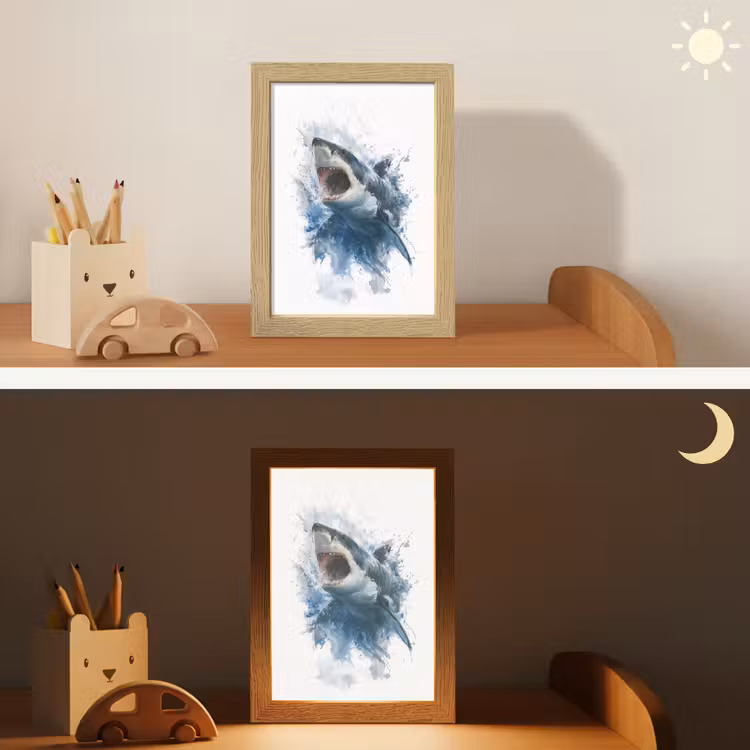 Nachtlampje - Haai - Blauw - Water — 7