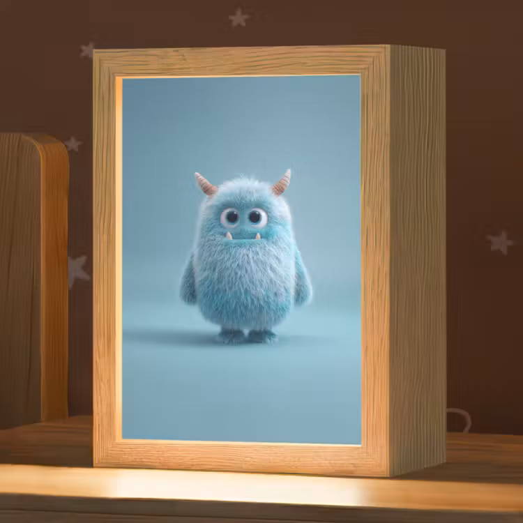 Nachtlampje - Monster - Blauw — 1