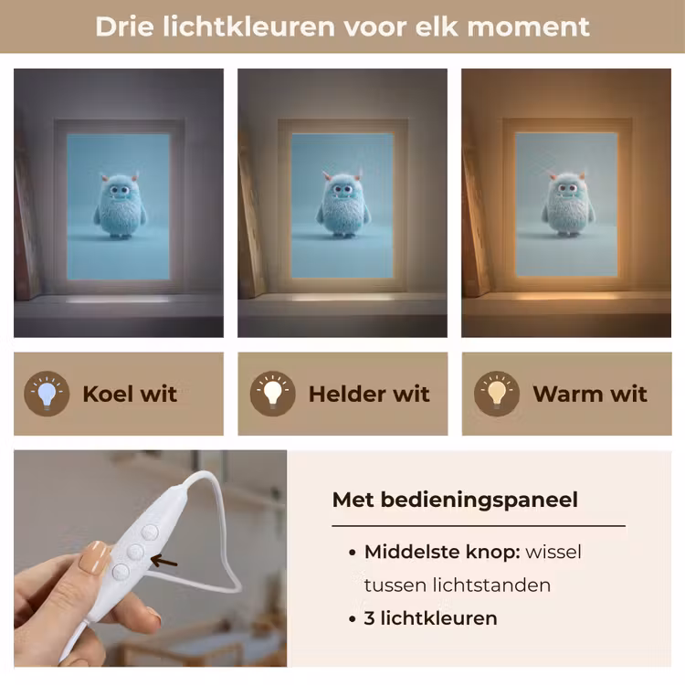 Nachtlampje - Monster - Blauw — 5