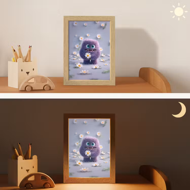 Nachtlampje - Monster - Paars - Madeliefjes — 7