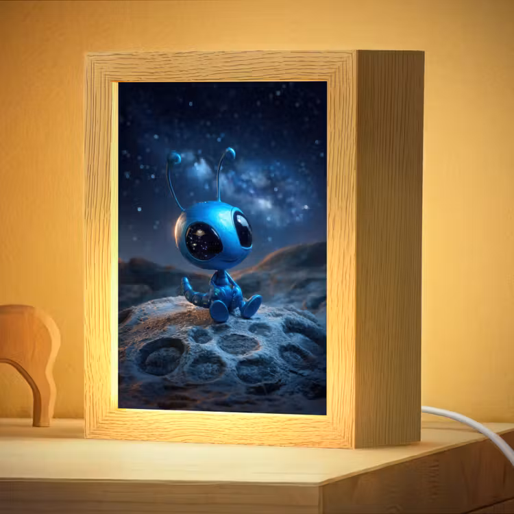 Nachtlampje - Ruimtewezen - Blauw - Galaxy — 4