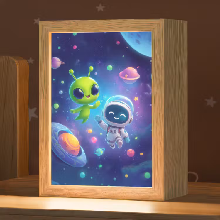 Nachtlampje - Alien - Astronaut - Ruimte - Planeten — 1