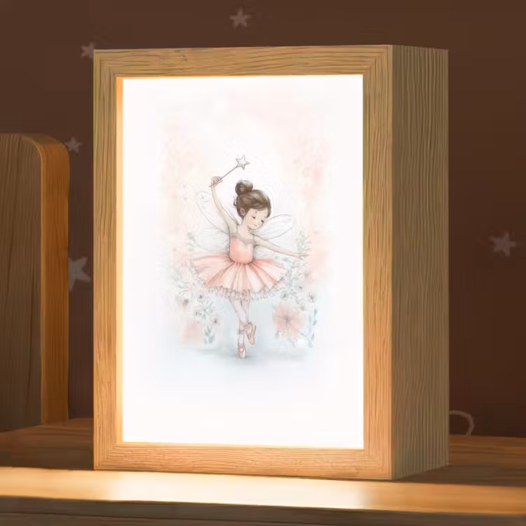 Nachtlampje - Ballerina - Fee - Roze — 1
