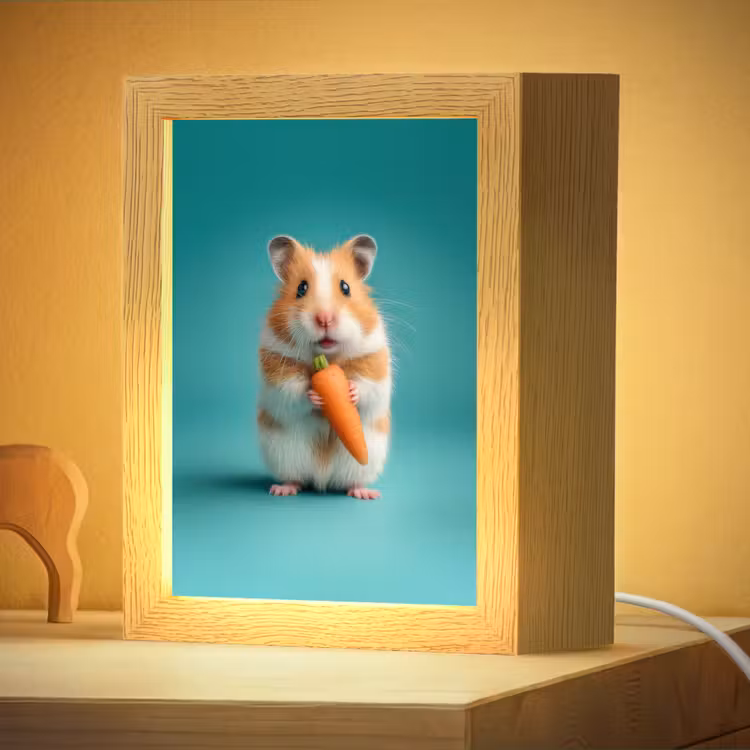 Nachtlampje - Hamster - Wortel - Blauw — 4
