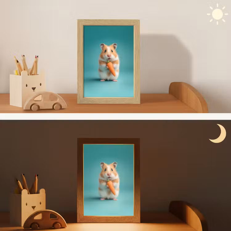 Nachtlampje - Hamster - Wortel - Blauw — 7