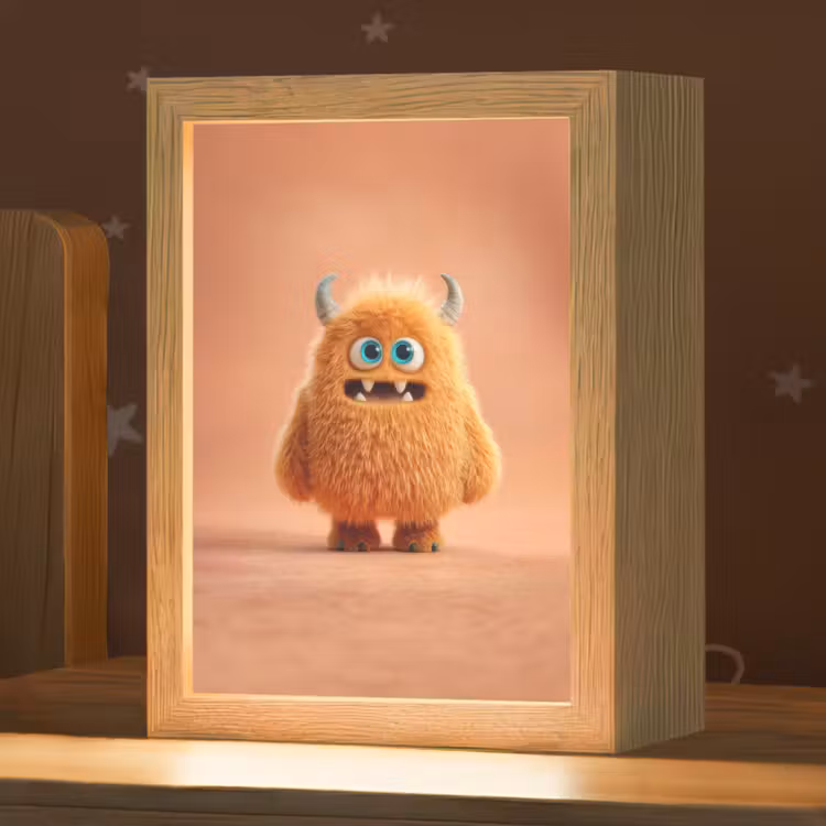 Nachtlampje - Monster - Knuffel - Oranje — 1