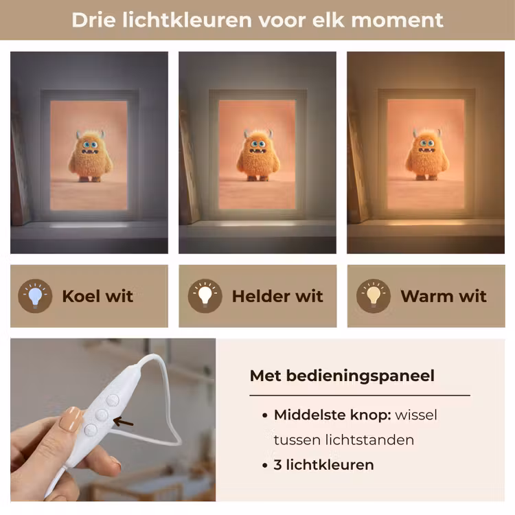 Nachtlampje - Monster - Knuffel - Oranje — 5