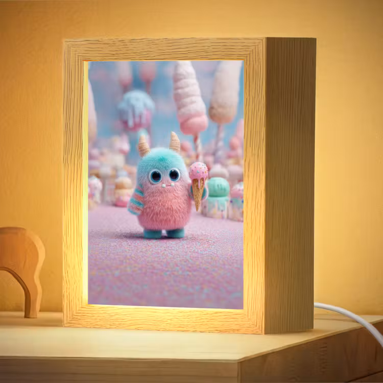 Nachtlampje - Monster - Pastel - Roze - Snoep — 4