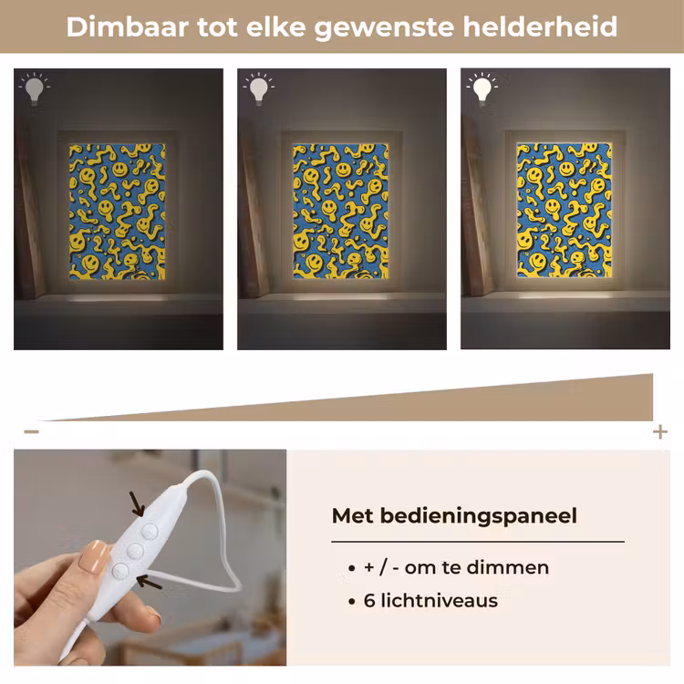 Nachtlampje - Smileys - Geel - Blauw — 6