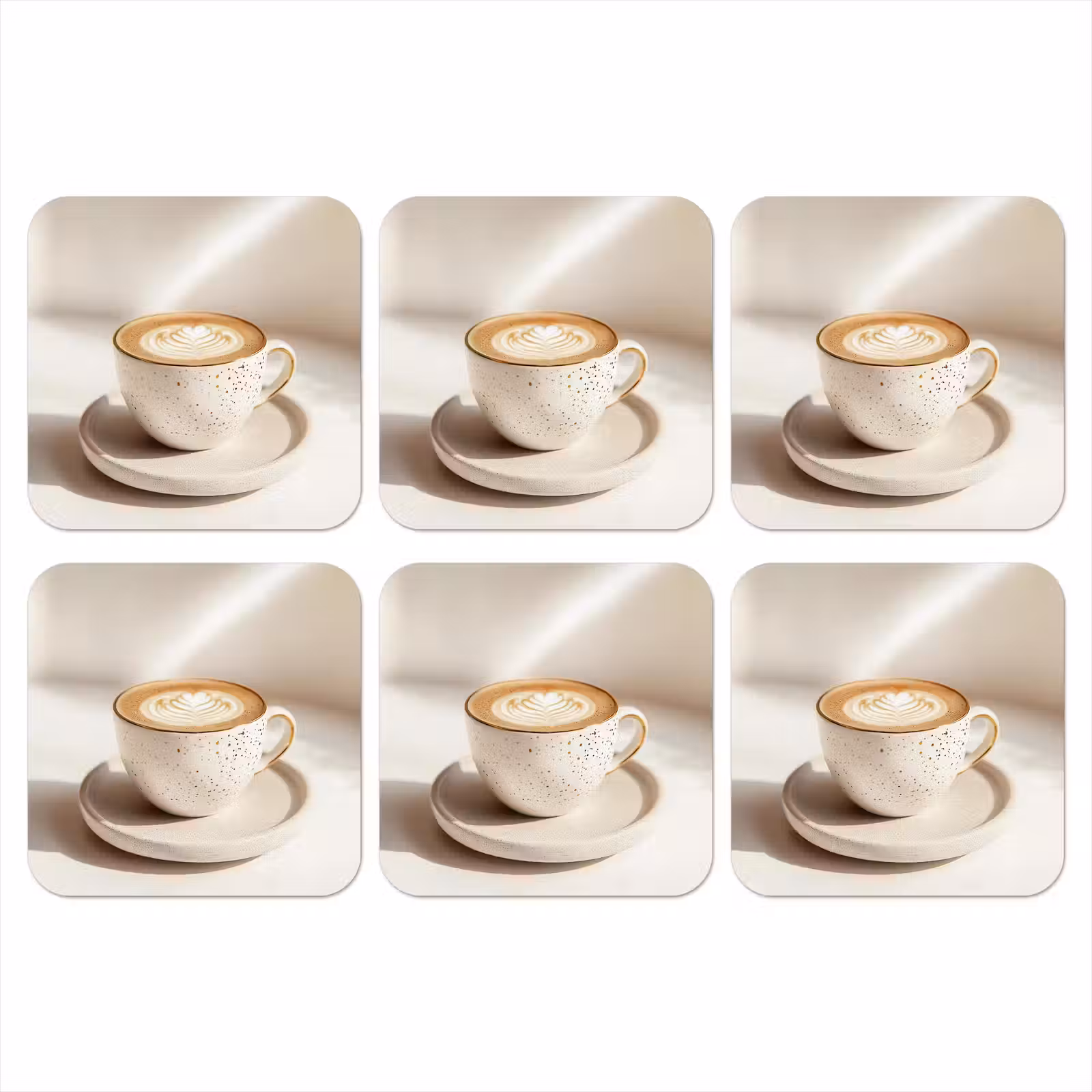 Onderzetter - Cappuccino - Schuim - Schotel - Beige — 1