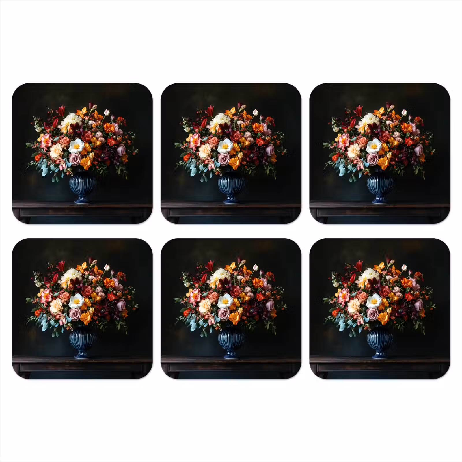 Onderzetter - Groot - Bloemen - Vaas - Boeket — 1