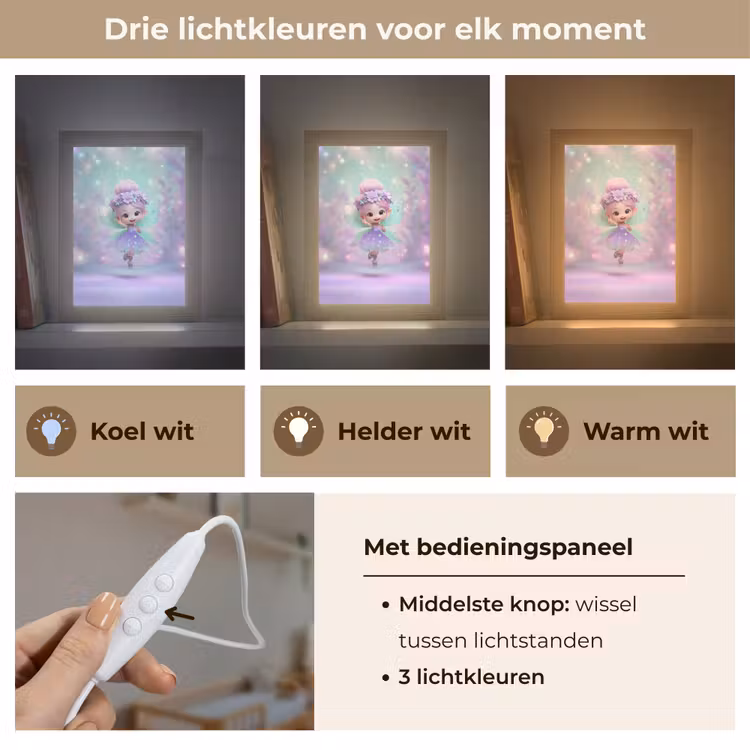 Nachtlampje - Fee - Paars - Sprookje — 5