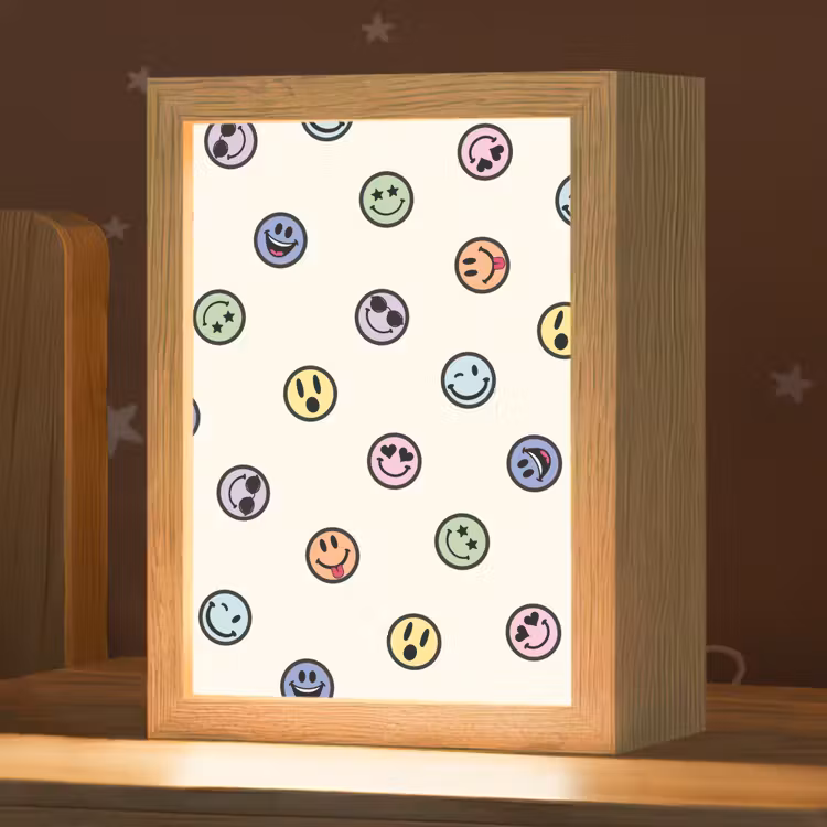 Nachtlampje - Smileys - Kleurrijk - Grappig — 1