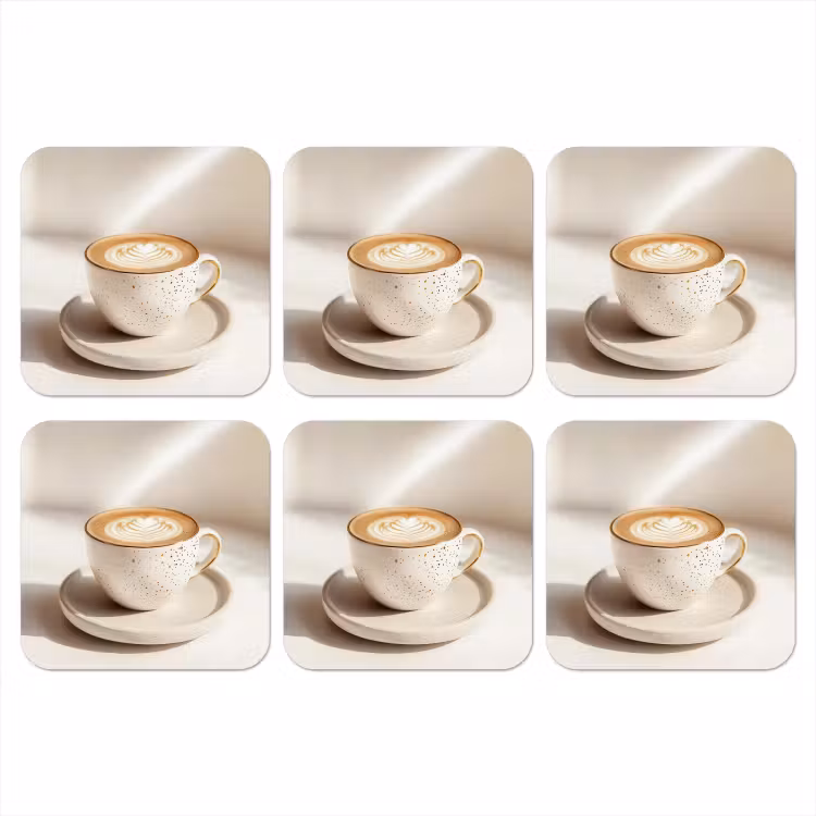 Onderzetter - Cappuccino - Schuim - Schotel - Beige — 1