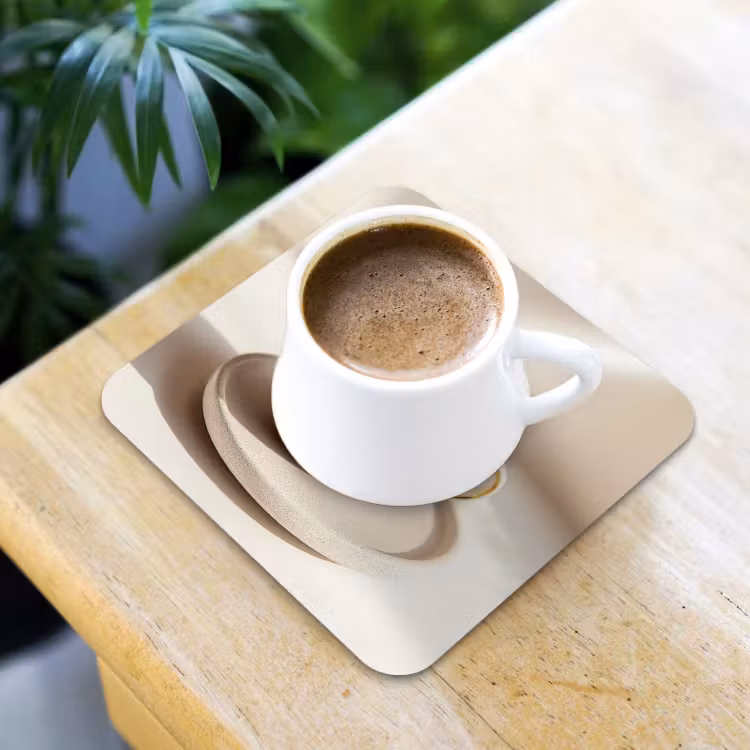 Onderzetter - Cappuccino - Schuim - Schotel - Beige — 2