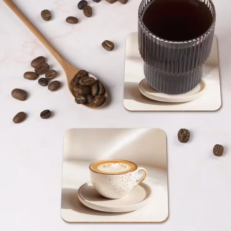 Onderzetter - Cappuccino - Schuim - Schotel - Beige — 4