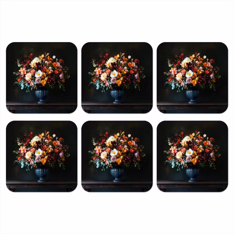 Onderzetter - Groot - Bloemen - Vaas - Boeket — 1