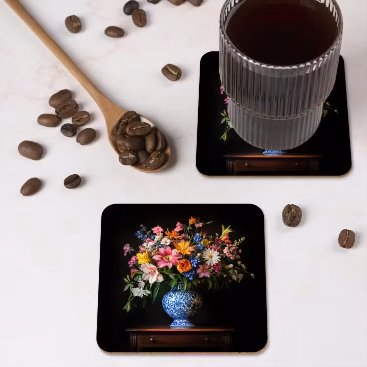 Onderzetter - Kleur - Vaas - Bloemen - Boeket — 4
