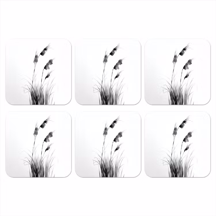 Onderzetter - Minimalistisch - Stelen - Wit — 1