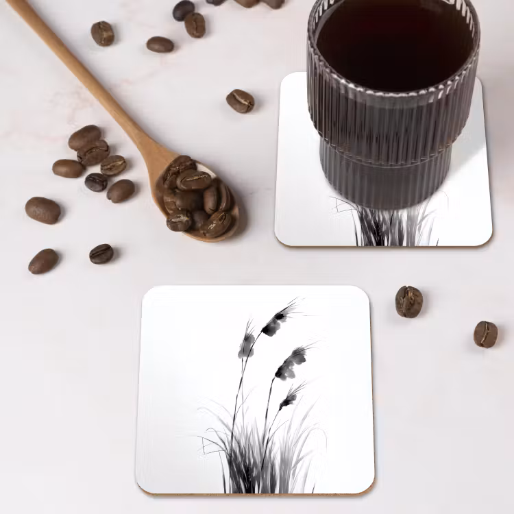 Onderzetter - Minimalistisch - Stelen - Wit — 4