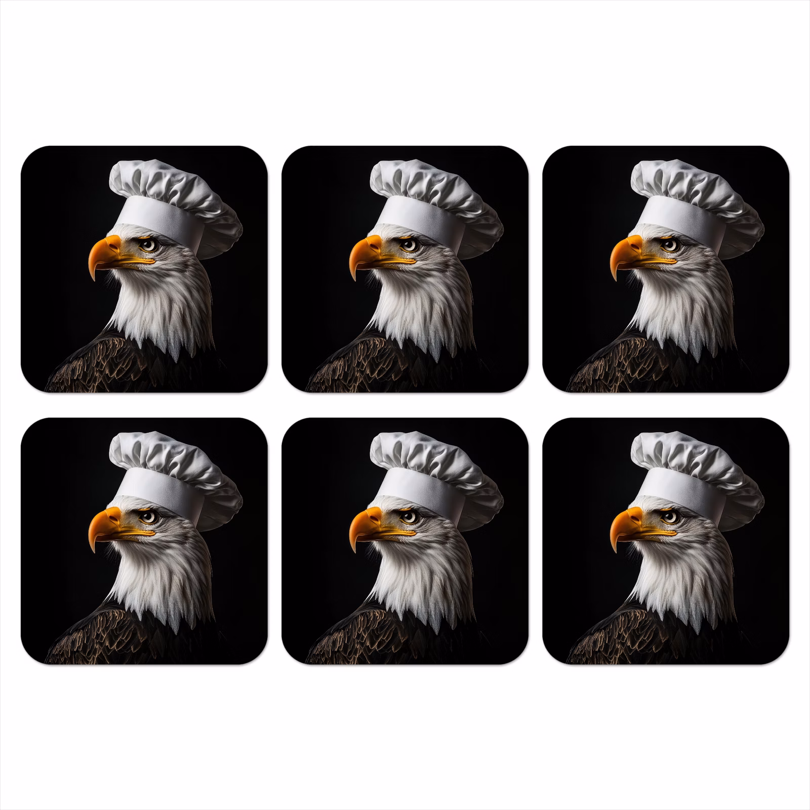 Onderzetter - Arend -Amerika - Koksmuts - Vogel - Stoer — 1