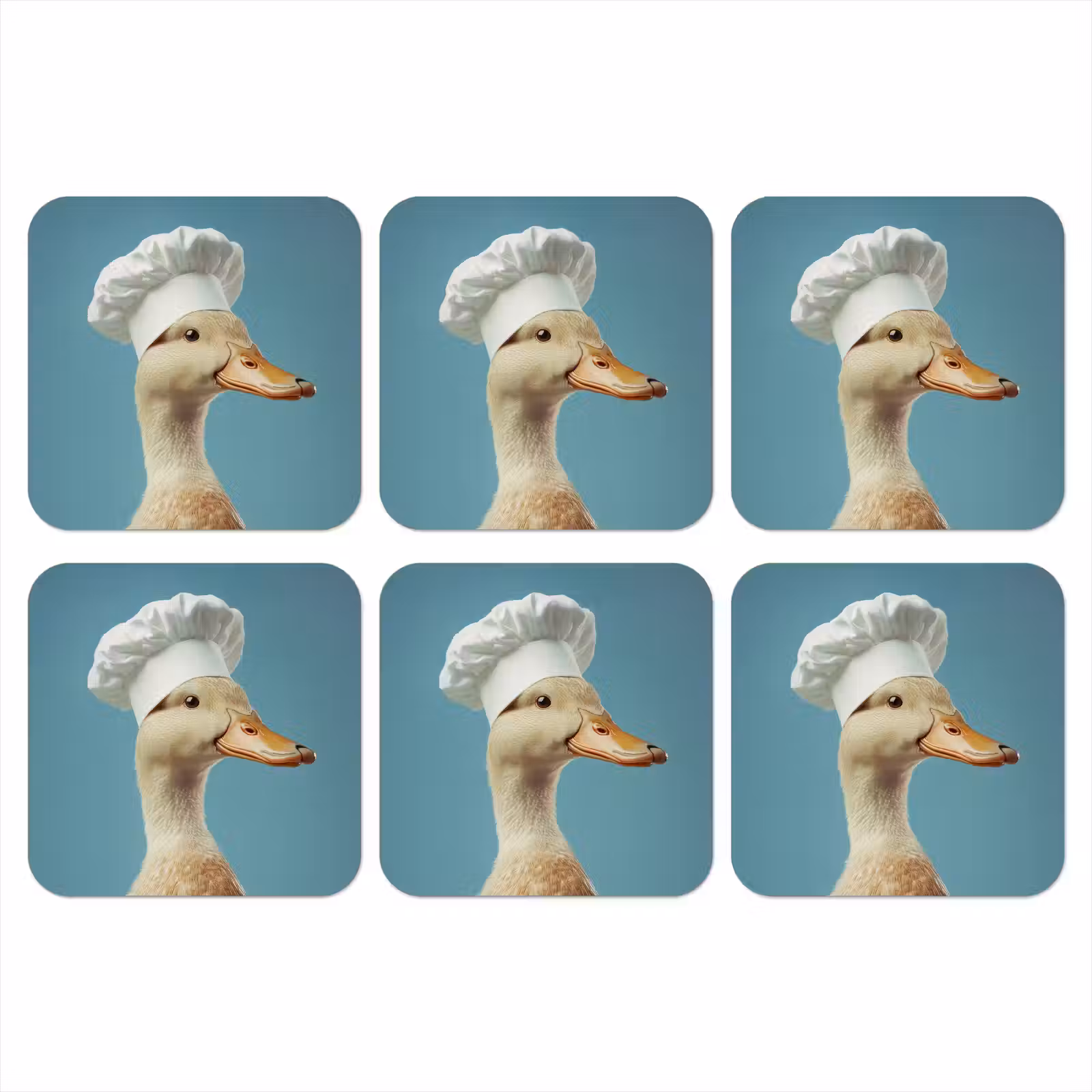 Onderzetter - Eend - Koksmuts - Cute - Vogel — 1