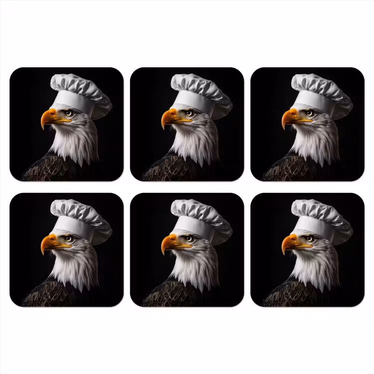 Onderzetter - Arend -Amerika - Koksmuts - Vogel - Stoer — 1