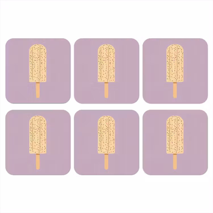 Onderzetter - Beige - Ijsje - Spikkels — 1