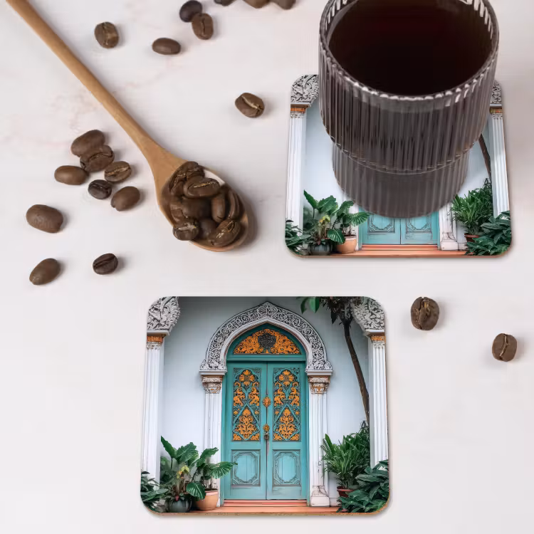 Onderzetter - Deur - Patronen - Planten — 4