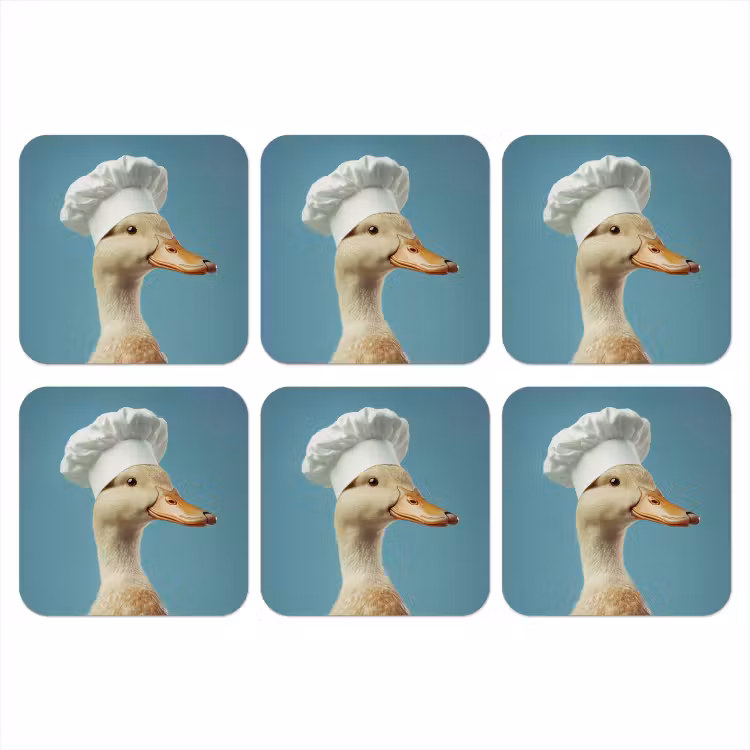 Onderzetter - Eend - Koksmuts - Cute - Vogel — 1