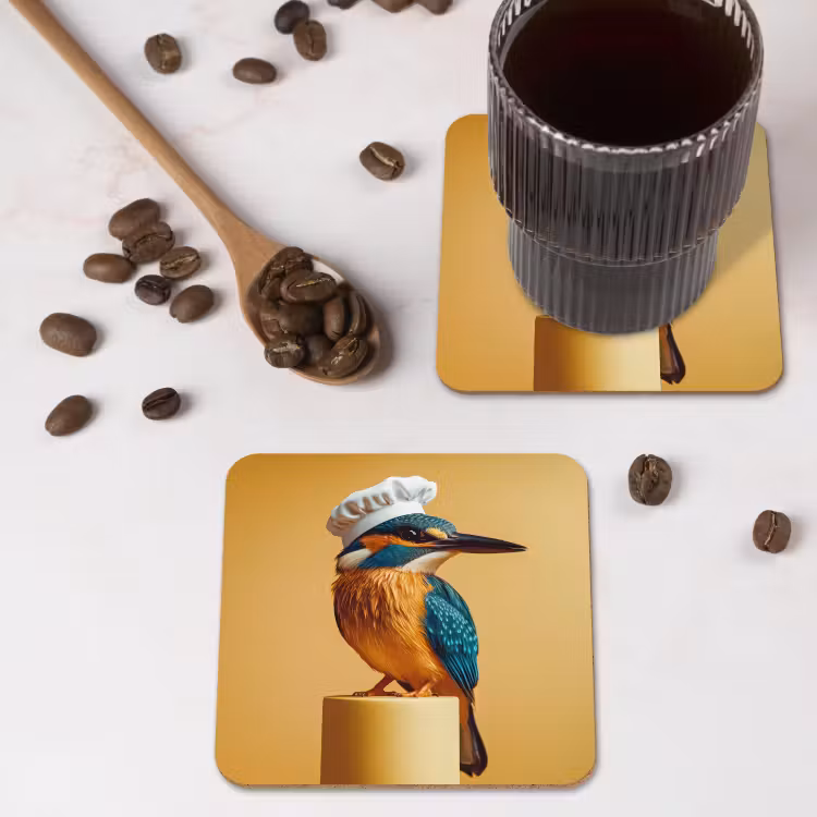 Onderzetter - Ijsvogel - Pilaar - Koksmuts - Vogel — 4
