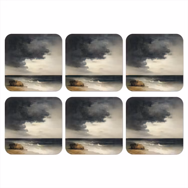 Onderzetter - Kust - Golven - Rots - Storm — 1