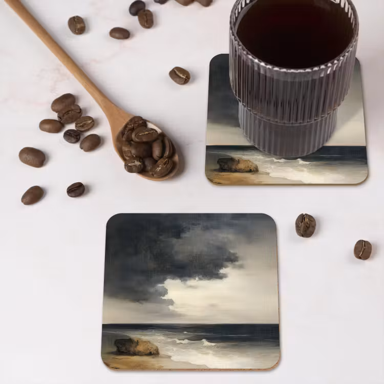 Onderzetter - Kust - Golven - Rots - Storm — 4