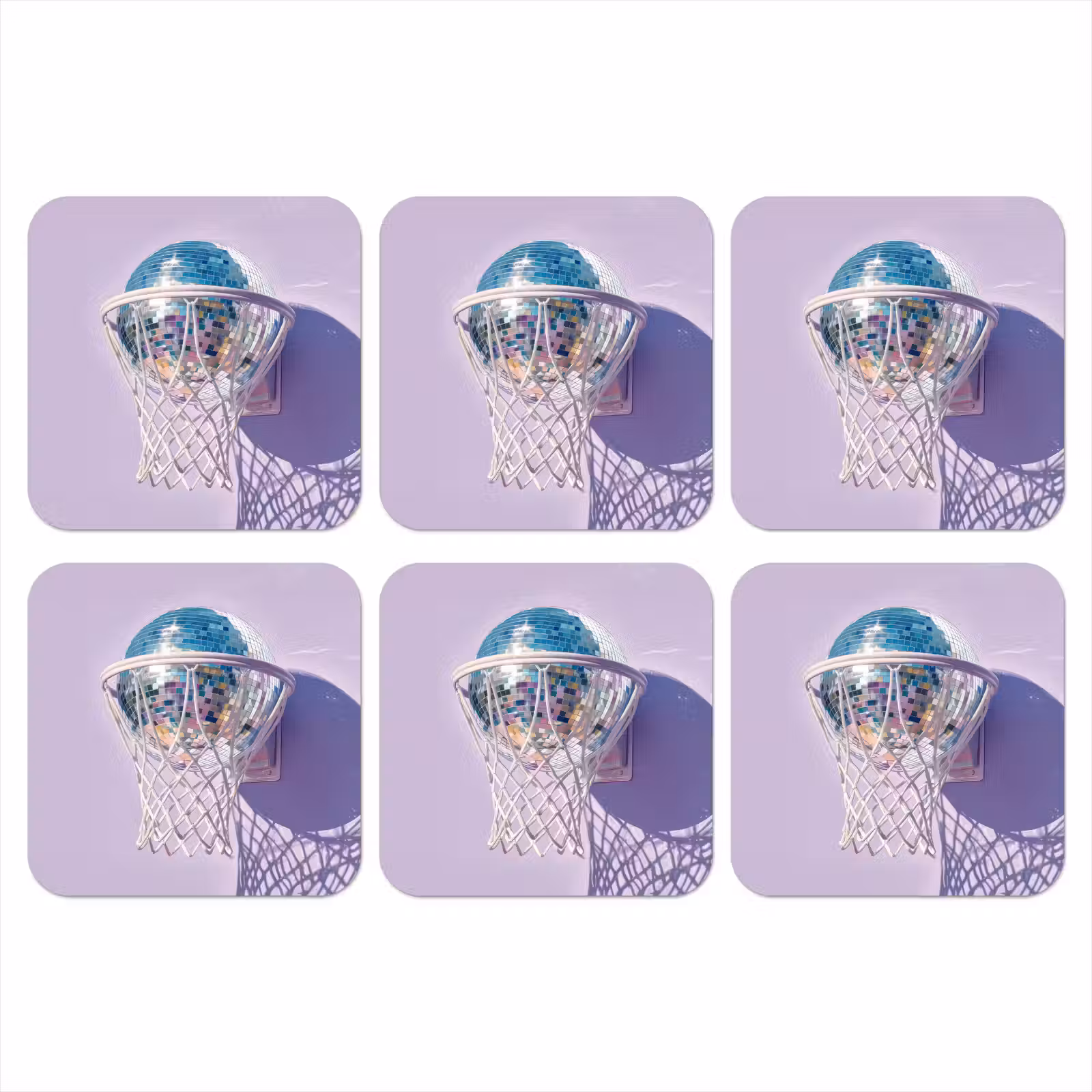Onderzetter - Discobal - Basketbalring - Grafisch — 1