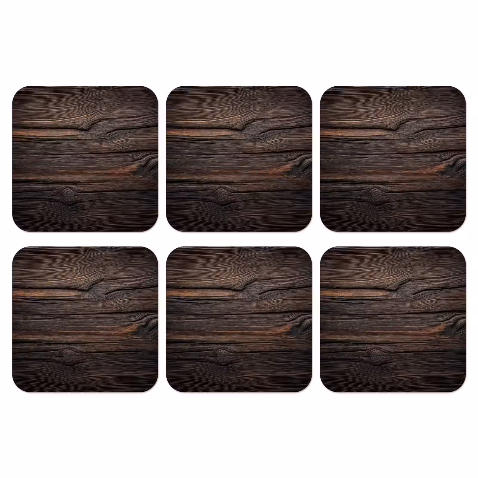 Onderzetter - Hout - Grillige nerven — 1