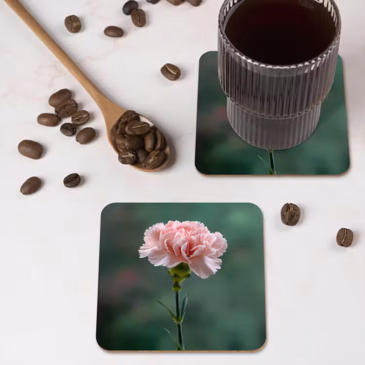 Onderzetter - Anjer - Roze - Bloemblaadjes — 4