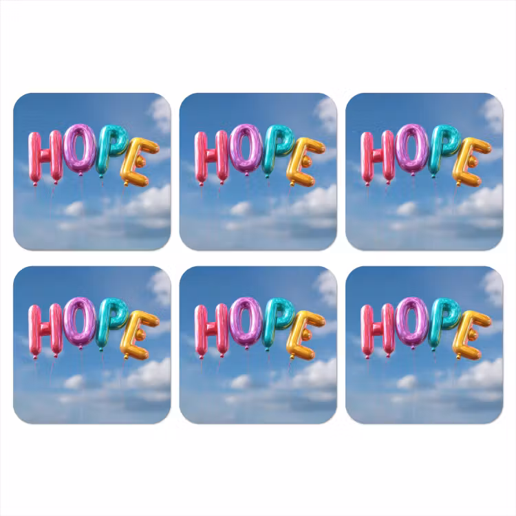 Onderzetter - Ballonen - Lucht - Hope — 1