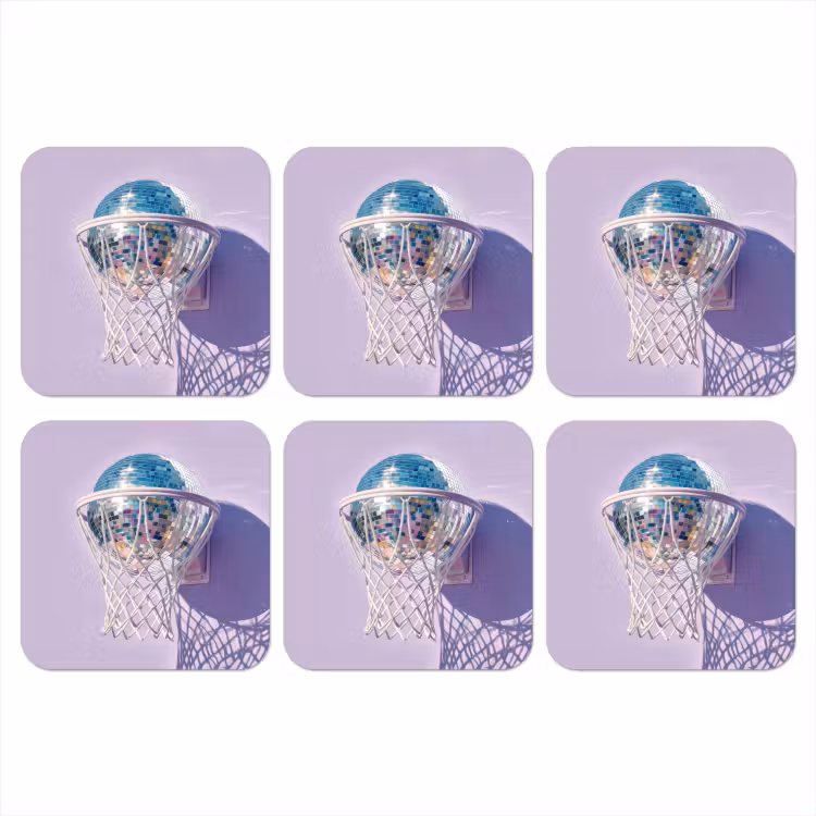 Onderzetter - Discobal - Basketbalring - Grafisch — 1