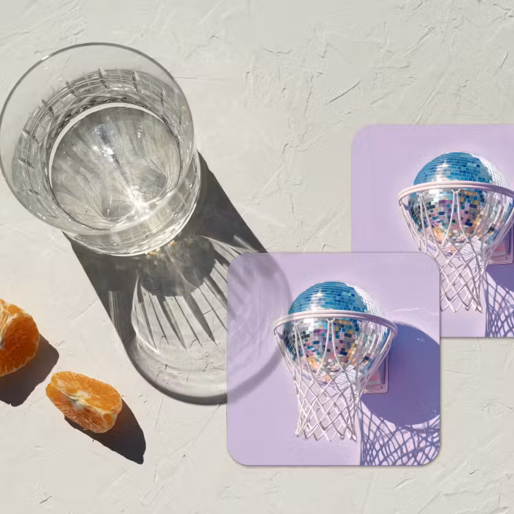 Onderzetter - Discobal - Basketbalring - Grafisch — 3