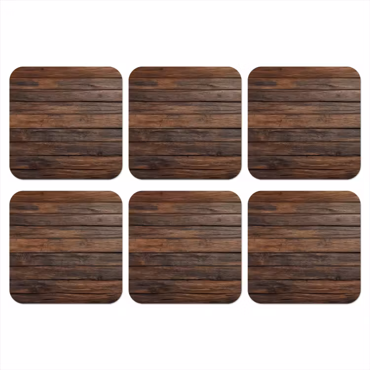 Onderzetter - Houten plankpatroon - Warmte - Natuurlijk — 1