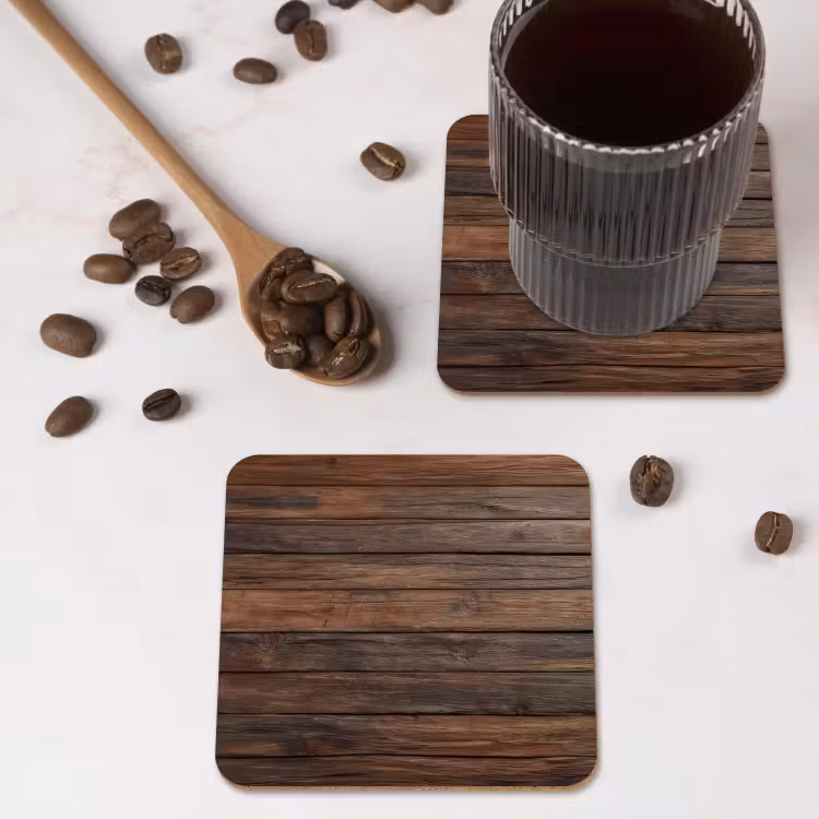 Onderzetter - Houten plankpatroon - Warmte - Natuurlijk — 4