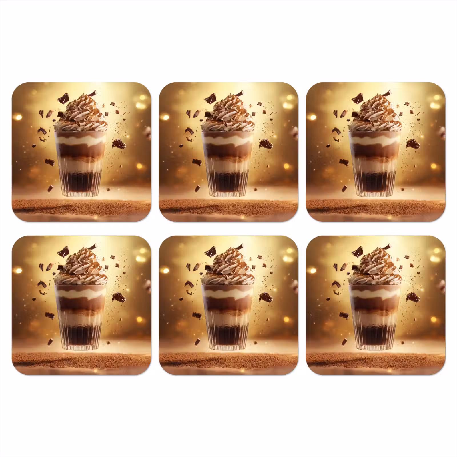 Onderzetter - Dessert - Chocolade - Zoet - Eten — 1